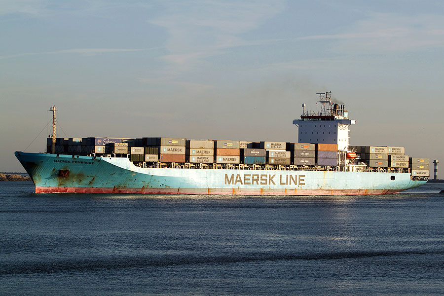 Maersk Pembroke er et af de 450 containerskibe, som med ECO Voyage nedbringer brændstofforbruget. Foto: Maersk Line