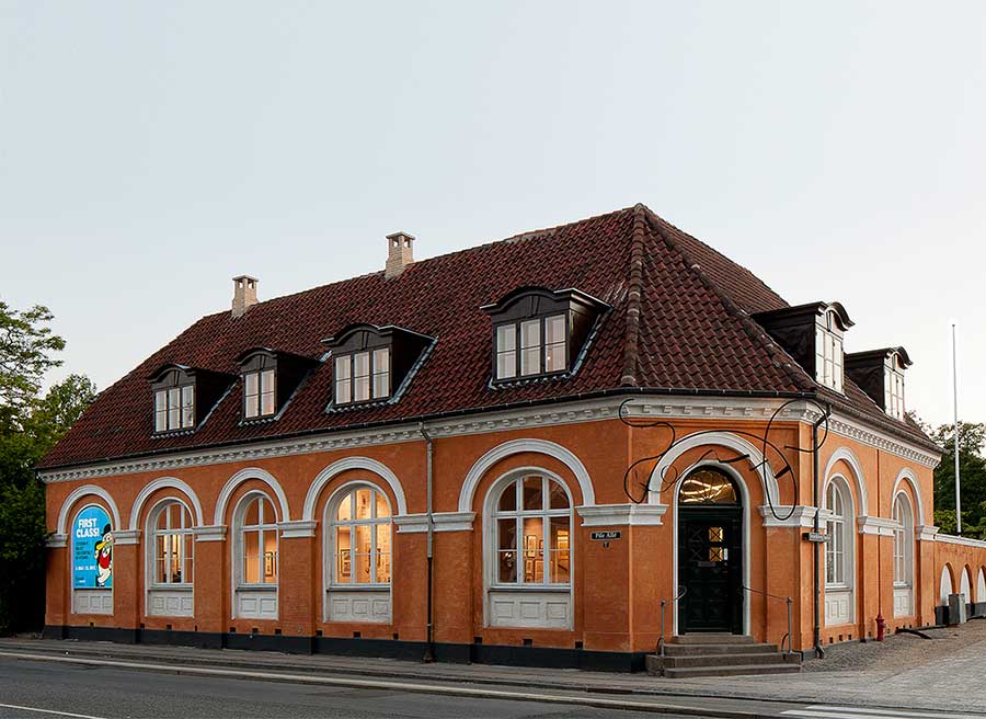 Det lille Storm P. Museum ved Frederiksberg Have fremstår nu som en lys og moderne kulturinstitution. Foto: Storm P. Museet