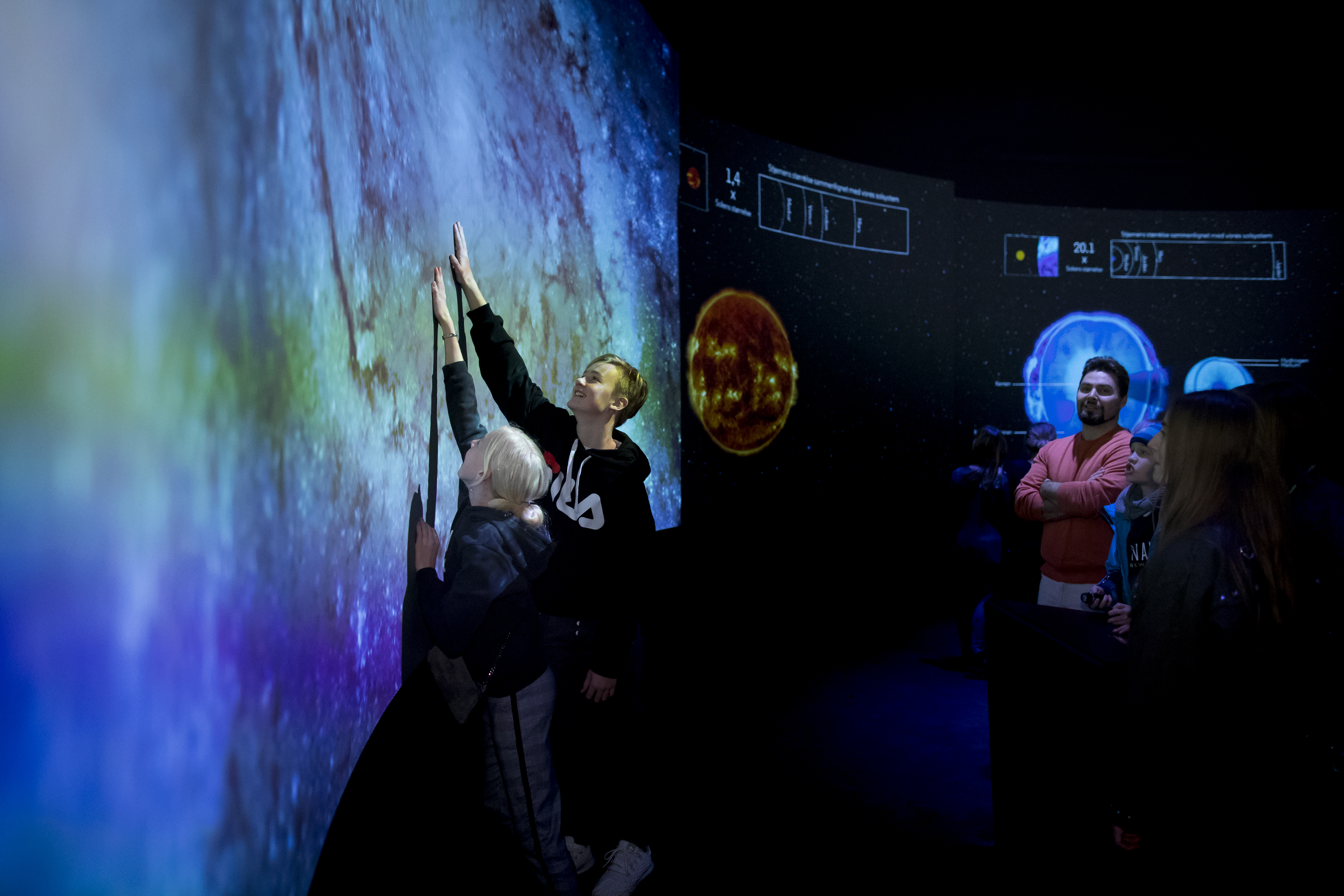 Publikums interesse i astronomi og rumfart er steget de senere år og dermed  også behovet for en ny og tidssvarende udstilling. Foto: Tycho Brahe Planetarium