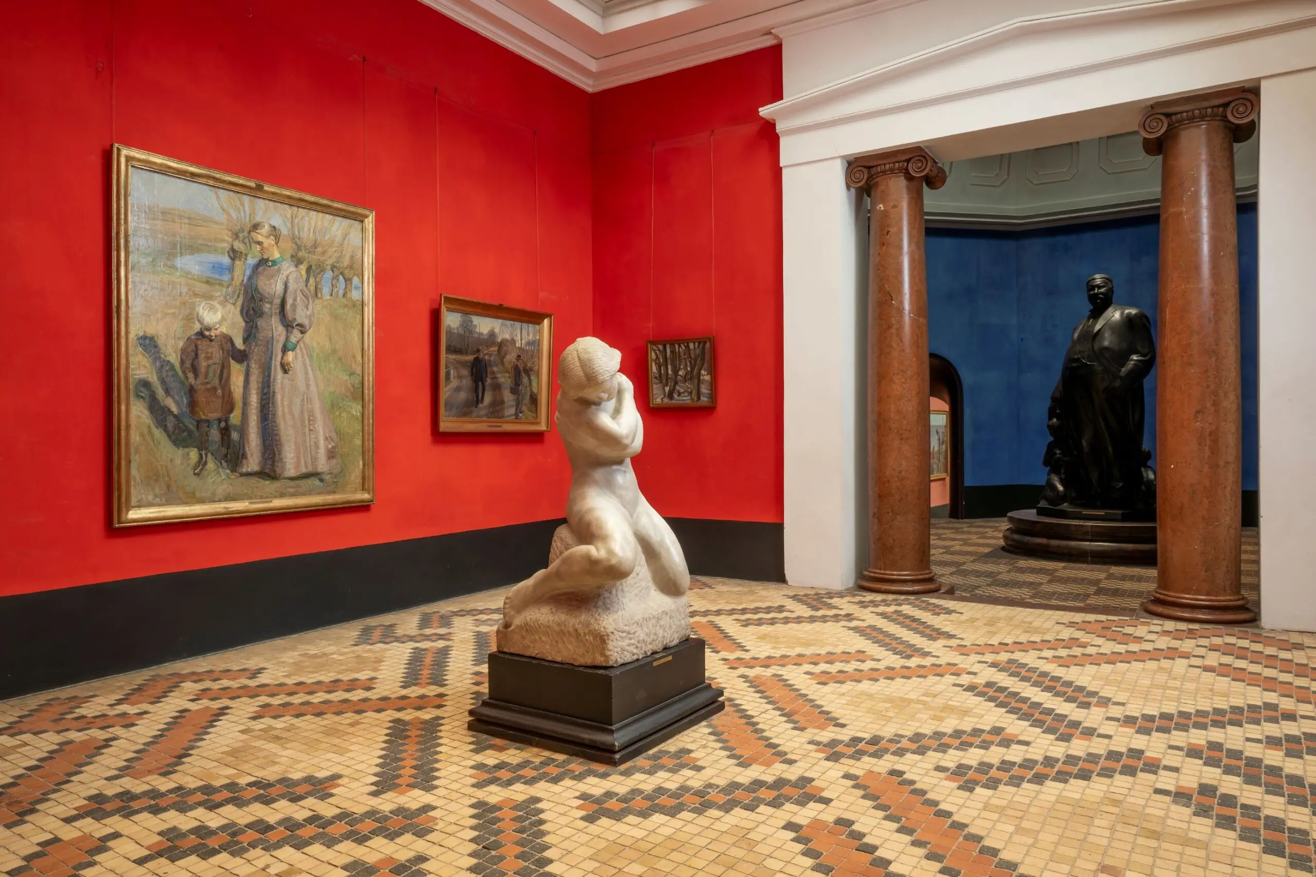 Lille malerisal. Faaborg Museum. Fotograf: Andreas Bastiansen.